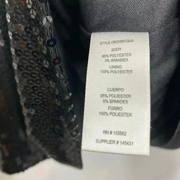 Olsenboye Black Sequined Dressy Racer Back Cami - Picture 5 of 6